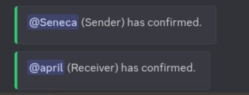 Sender Confirmation
